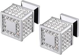 B1002p-p2 As Home Crystal Cabinet Knobs And Pulls Drawer/furniture Handles With Screws All Metal S