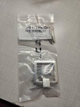 Mt6311-050-pni Ashley Norton Mt6311-050-msb 2 Inch Square Ring Cabinet Pull In Polished Nickel