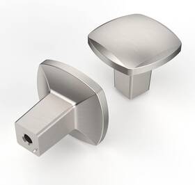 Asidrama 705353899744 10 Pack Brushed Satin Nickel Kitchen Cabinet Knobs Square Dresser