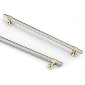 Asidrama 748432158608 10 Pack Inch 254mm Brushed Satin Nickel Kitchen Cabinet Handles