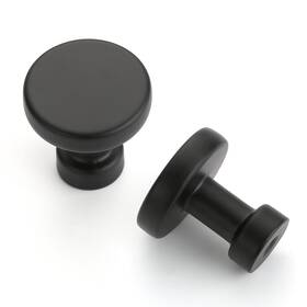 A0017 Asidrama Cabinet Knobs 20 Pack 1-1/4 Inch Matte Black Drawer Dresser Hardware Pulls