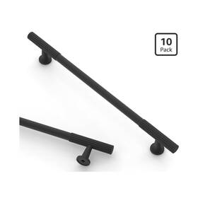 Asidrama Asdr0069bk384 Modern Matte Black Metal Cabinet Handle Pull 10 Inch 7.5 Inches C -c