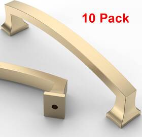 B09x1dqfvv Asidrama 10 Pack 5 Inch 128mm Hole Centers Brushed Brass Kitchen Cabinet Handle