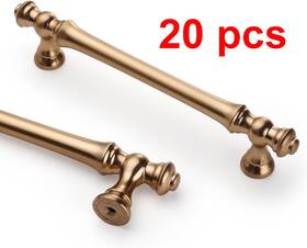 B0b3d69hvy Asidrama 20 Pack 5 Inch 128mm Champagne Bronze Kitchen Cabinet Handles Brushed