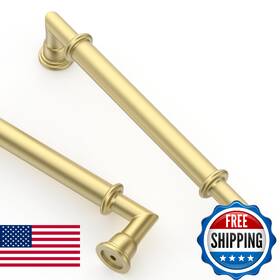 B0fbr8q2g3 Asidrama 10 Pack 5 Inch 128mm Brushed Gold Kitchen Cabinet Handles Pul