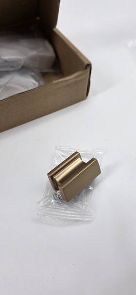 Asidrama X003cav5jb Satin Gold Metal Drawer Pulls 6-pack 2.5 In L 1 C-c Screws