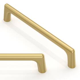 Ar002 Asimerdeco 10 Pack Brushed Gold Cabinet Pulls 5 Inch 128mm Kitchen Handles Soli