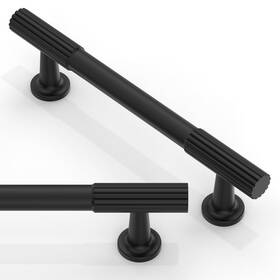Ar005 Asimerdeco 10 Pack Matte Black Cabinet Pulls 3.75 Inch96mm Kitchen Handles Solid