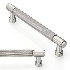 Ar012 Asimerdeco 10 Pack Brushed Satin Nickel Knurled Cabinet Pulls 5 Inch 128mm Kitchen Cabi