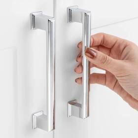 Askano 313114010088 10 Pack 5 Inch Hole Centers Polished Chrome Cabinet Pulls Handle