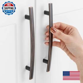 B0cgj1z1vs Askano 30 Pack 5 Inch Hole Centers Curved Oil Rubbed Bronze Cabinet Pulls Brush