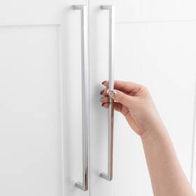 B0cq4z591n Askano 5-pack 12.6in Chrome Square Bar Cabinet Pull Handles For Drawers Dressers