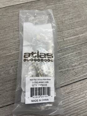 A641-wb Atlas Homewares Malin Pull 3 3/4 Inch C-c - Warm Brass