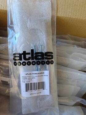 A653-brn Atlas Homewares Whittier Pull 5 1/16 Inch C-c Brushed Nickel - Lot Of 20