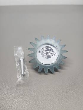 K4015 Atlas Homewares Blue Sunflower Photo Knob Drawer Pulls