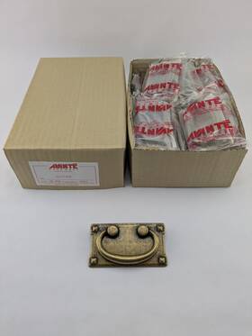 A62076ab Avante Box Of 25 - 3 Inch Horizontal Bail Cabinet Dresser Drawer Pull Antique Brass Finis