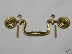 B-8d Anglo Pull Drawer Dresser Chest Cast Brass Swan Neck Center
