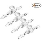 B092732 Drawer Knobs Pull Handles Diamond Crystal With Plate For Kitchen