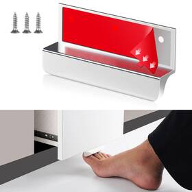 Bnfh-01 Bainong Adhesive Touchless Foot Pulls For Cabinet Trash Can Silvery 4ftft Han