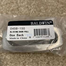 0458150 Baldwin Solid Forged Brass Colonial Style Flush Pull - Satin Nickel