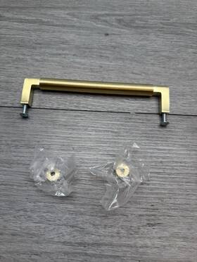 4432044bin Baldwin Gramercy 6 Inch Center To Handle Cabinet Pull Satin Brass