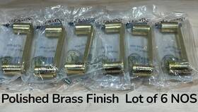 4718-030 Baldwin Hardware Cabinet Pull Handle 3.5 Ctc Polished Brass Lot Of 6 Nos