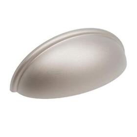 Basics Collection Cup Pull 3 Inch Center To Satin Nickel Finish 10-pack