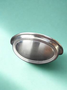 Bates And Bates A1571-35 5 Alno Satin Nickel Oval Cup Pulls 3 Inch Ctc Cabinet Drawer 2 Sets Avail