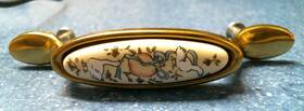 55589 Belwith Polished Brass Goose Cabinet Pulls Lot Of 10 P558-ml Fs