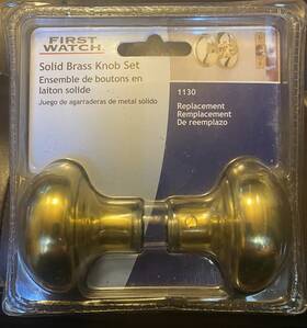 Belwith-keeler 078555011307 Products Llc 1130 Solid Brass Knob Set
