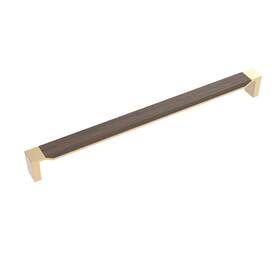 B079355wn-bgb Belwith Keeler Appliance Pull Handle 18 Inch Brushed Golden Brass Walnut Fuse