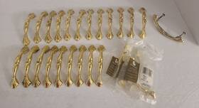 P343-ub Belwith 25 Eclipse Ultra Brass Cabinet Arch Pull Drawer Handle