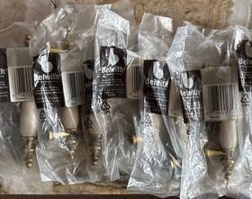 P733-lad Belwith P733-ad Lot Of 7 Tranquility Antique Brass And Ceramic Handle Pull 3 Inch