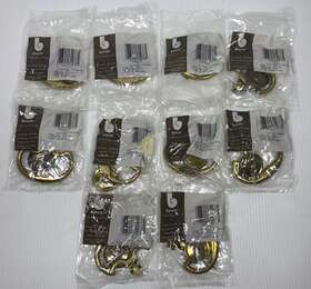 P8055-lp Belwith Bellwith Brass Drawer Pull Lot Of 10 Sealed In Package
