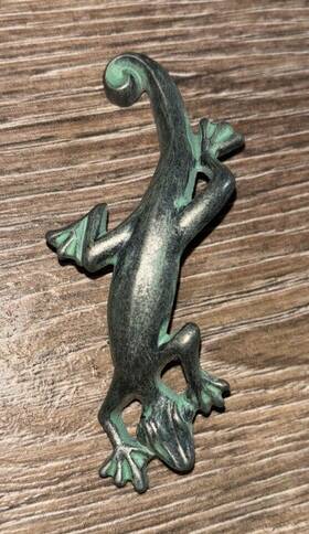 Tpa1511-vg Belwith Green Lizard Cabinet Drawer Pulls Verdigris Pewter Set Of 24