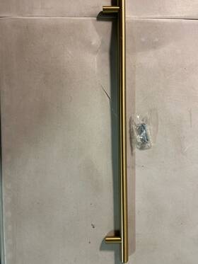 0828-2mdb-p Berenson Tempo 320mm Brushed Gold Cabinet Handle/drawer Pull