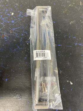 2112-4gph-p Berenson Bold Graphite Square Handle/drawer Pull 10-1/16 Inch Center