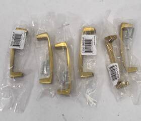 2130-1mdb-p Berenson Lot Of 6 2130-1-p Aspire 3-3/4 Inch 96mm Center To Bail Pulls Brass