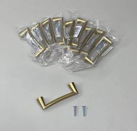 2342-1mdb-p Berenson 10 Pack Domestic Bliss Pull Handle Modern Brushed Gold 96mm