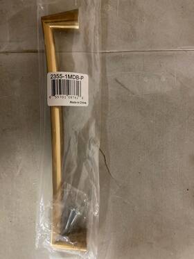 2355-1mdb-p Berenson Modern Brushed Gold 8-13/16 Inch Cabinet Handle/door Pull