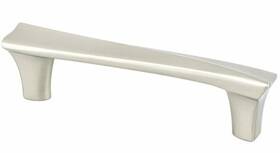 9476-1bpn-p Berenson Fluidic 3-3/4 Inch C To Contoured Cabinet Pull Brushed Nickel