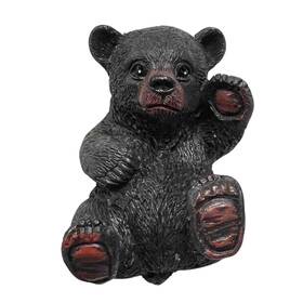 Bestgiftever 689354021963 Black Bear Drawer Pull And Cabinet Knob - Rustic Decor Dresser Hardware Idea