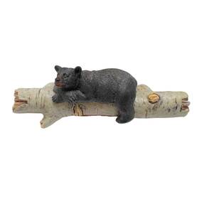 Bestgiftever 850044820153 Drawer Pulls With Black Bear On Birch Wood Accents