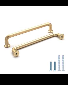 Bestory 440734294704 7x 5 Inch Brushed Brass Cabinet Pulls Modern Zinc Alloy Drawer Handles Light Gold
