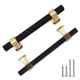 Dscnus-217 Betinyar 10pcs Black And Gold Cabinet Pulls Handles Kitchen Cab
