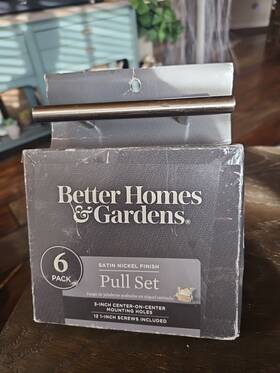 Better Homes & Gardens 035061948381 Chrome Finish Pulls 6 Pack Home And Kitchen Bathroom