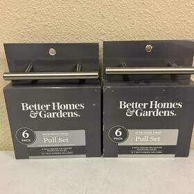 Bhs002008082017 Better Homes & Gardens Lot Of 2 Chrome Finish Pulls 6 Pack Home And Kitchen Bathroom