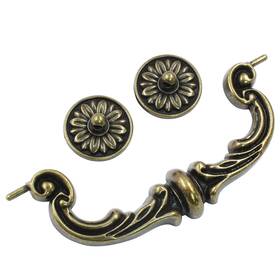 Qy20231215-001 Biaungdo 4 Pcs 150mm/6 Inch Hole Center Pull Handles Antique Yellow Bronze