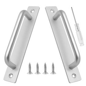 Qy20240130-009 Biaungdo 2 Pack Sliding Barn Door Handle 160mm / 6.3 Inch Hole Center Gate With Plate