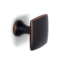 Birdrock Home 667031418497 Sleek Square Cabinet Knobs - Oil Rubbed Bronze 10 Pack Kitc